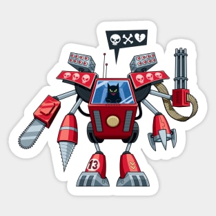 Robo-cat Sticker